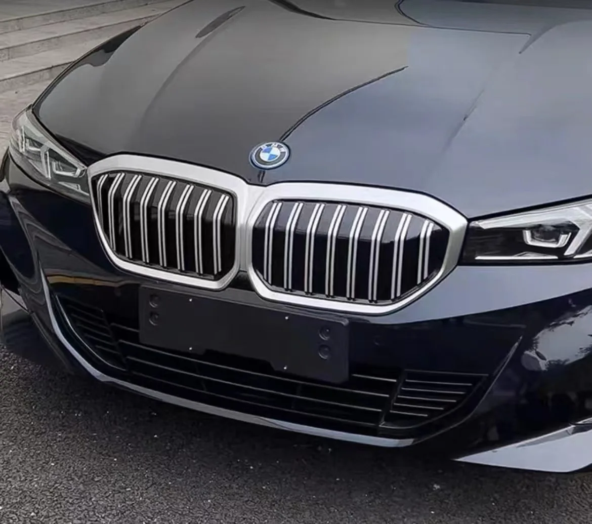 I3 G28BEV xDrive 35L 2025 Car Front Kidney Bumper Grilles Black/Sliver Racing Sp