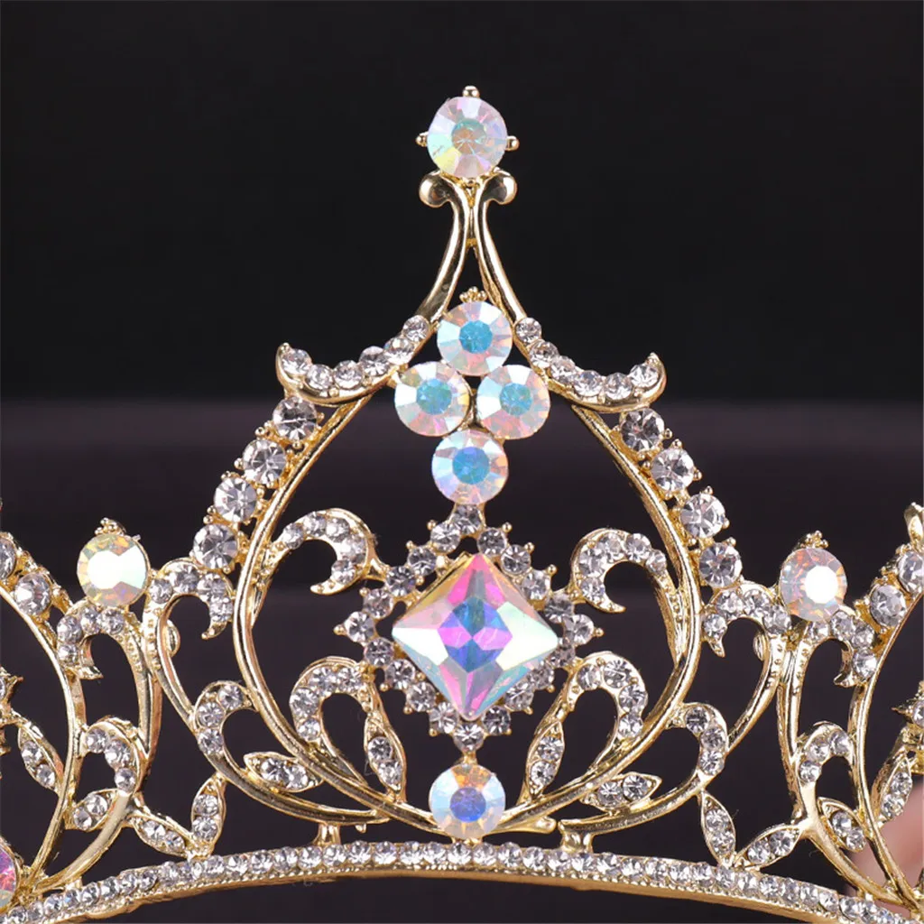 

Wedding Bridal Princess Headband Rhinestone Crystal Crown Headwear Wedding Accessories Girls Accesorios Para El Cabello Mujer