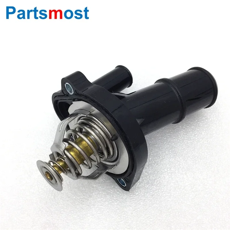 Engine Coolant Thermostat Thermostat Housing Cover 2.0L Petrol Coolant Thermostat & Housing for LAND ROVER Freelander 2 Evoque Range Rover Discovery Sport Ford Thermostat LR027158