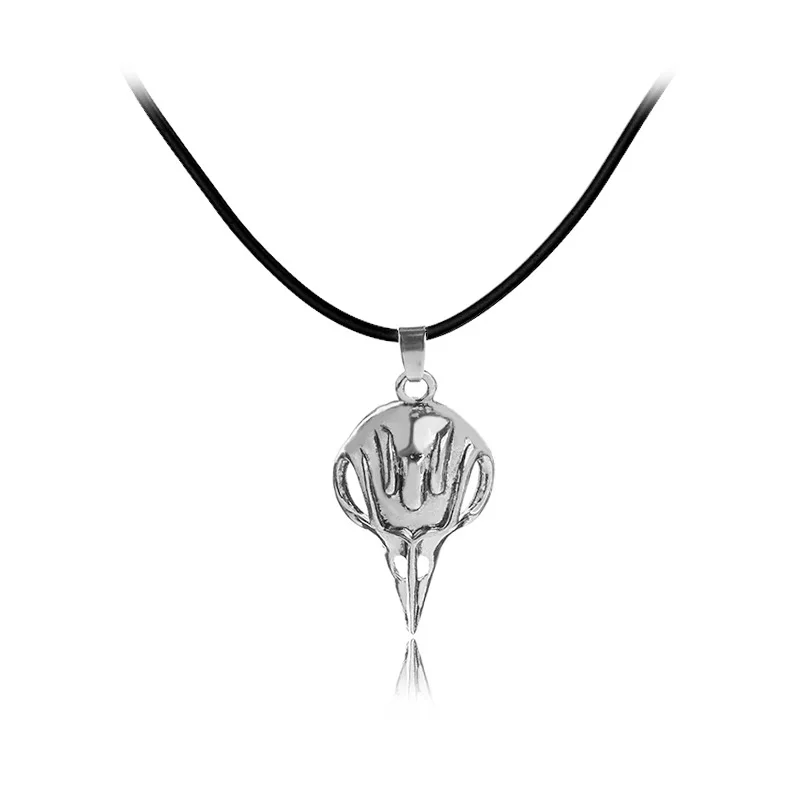 Vintage Bird Skull Pendant Raven Bellatrix Crow Lestrange Necklace