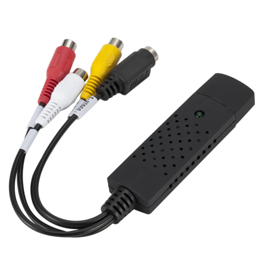 Video Capture Card VHS Tape Converter Video Converter USB 2.0 Convert Analog Video to Digital Format Audio Video DVD VHS Record Capture Card PC Adapter