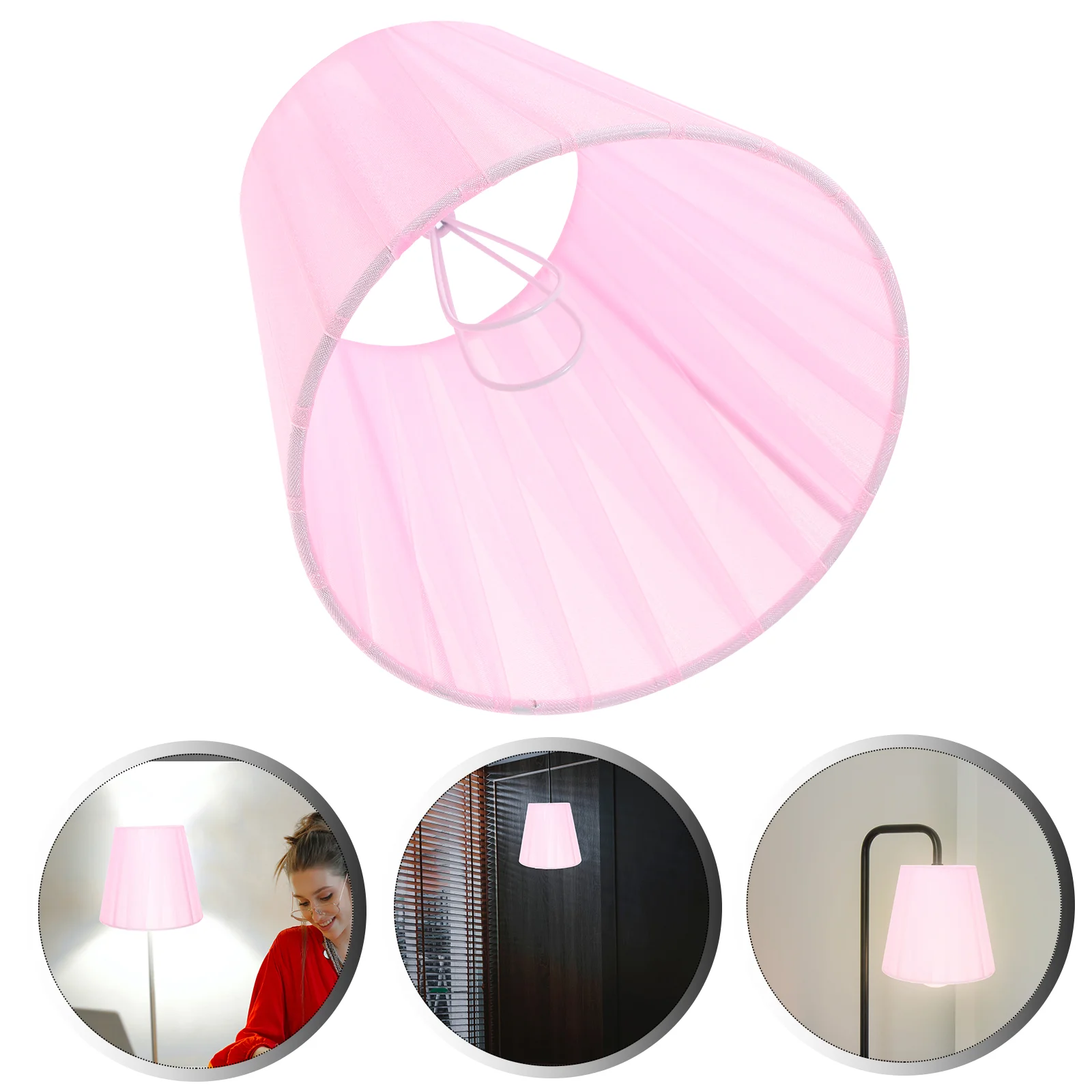 

Gauze Lampshade Drum Shades Holder Desk Holders Cylindrical Replacement Household