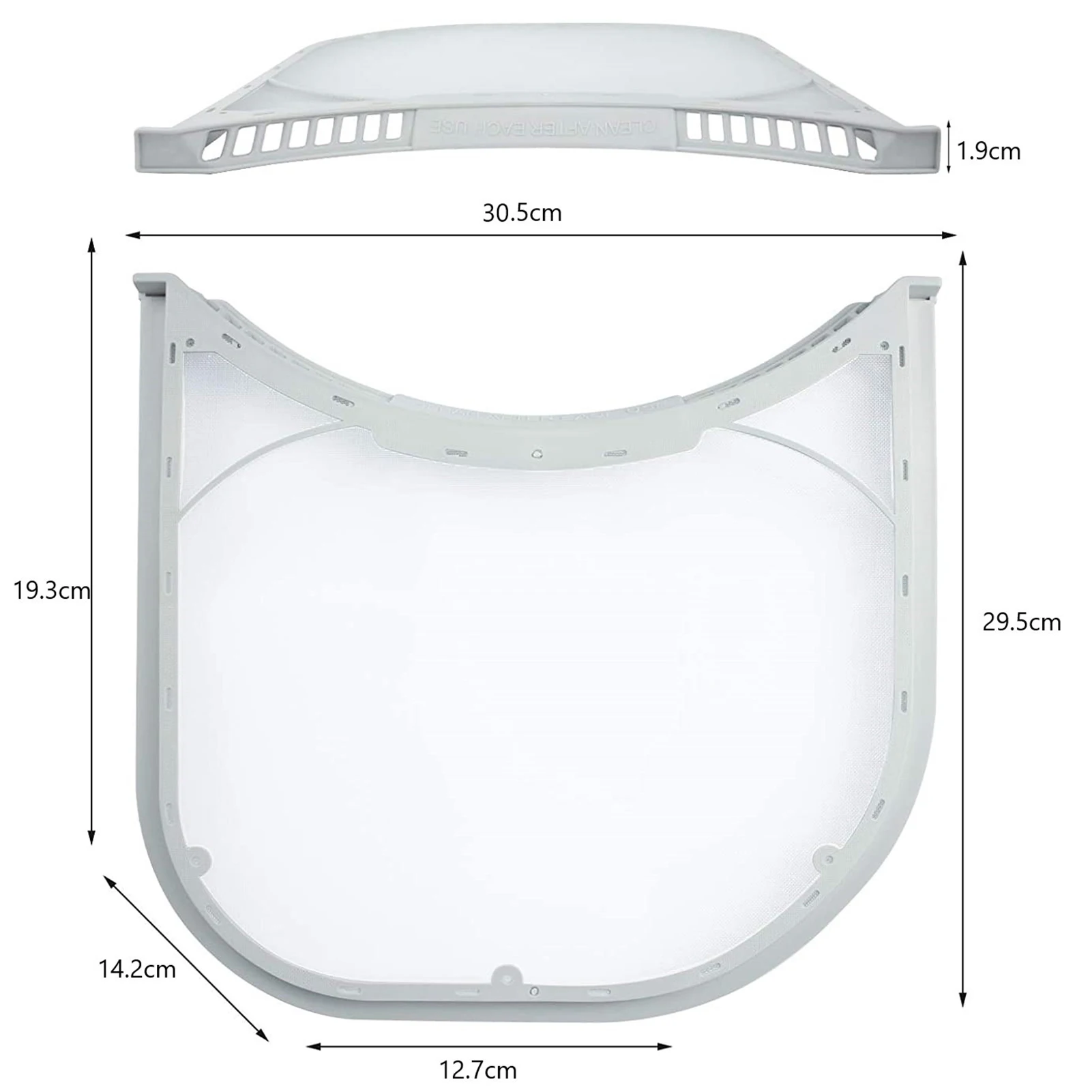 Dryer Lint Filter Clothes Dryer Lint Vent Trap Part Screen Filter Replacement Repair Tool for LG Kemmore 5231EL1003B dryer filter