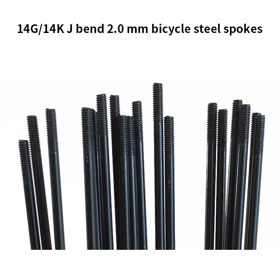 High Strength Mountain / Road Bike 14G Spokes Bicycle Steel Spokes 170mm-300mm 36pcs bicycle spokes bike accessories