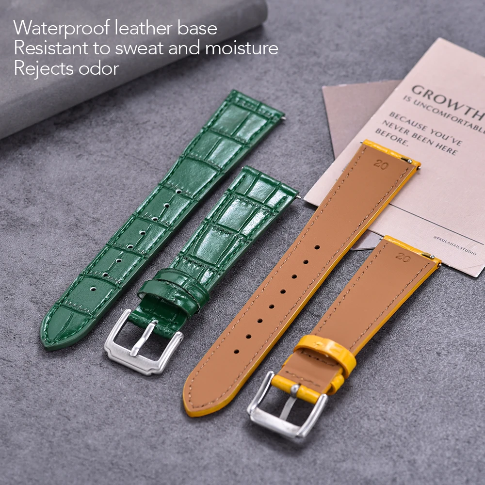 Premium Vintage Leather Watch Strap with Quick Release