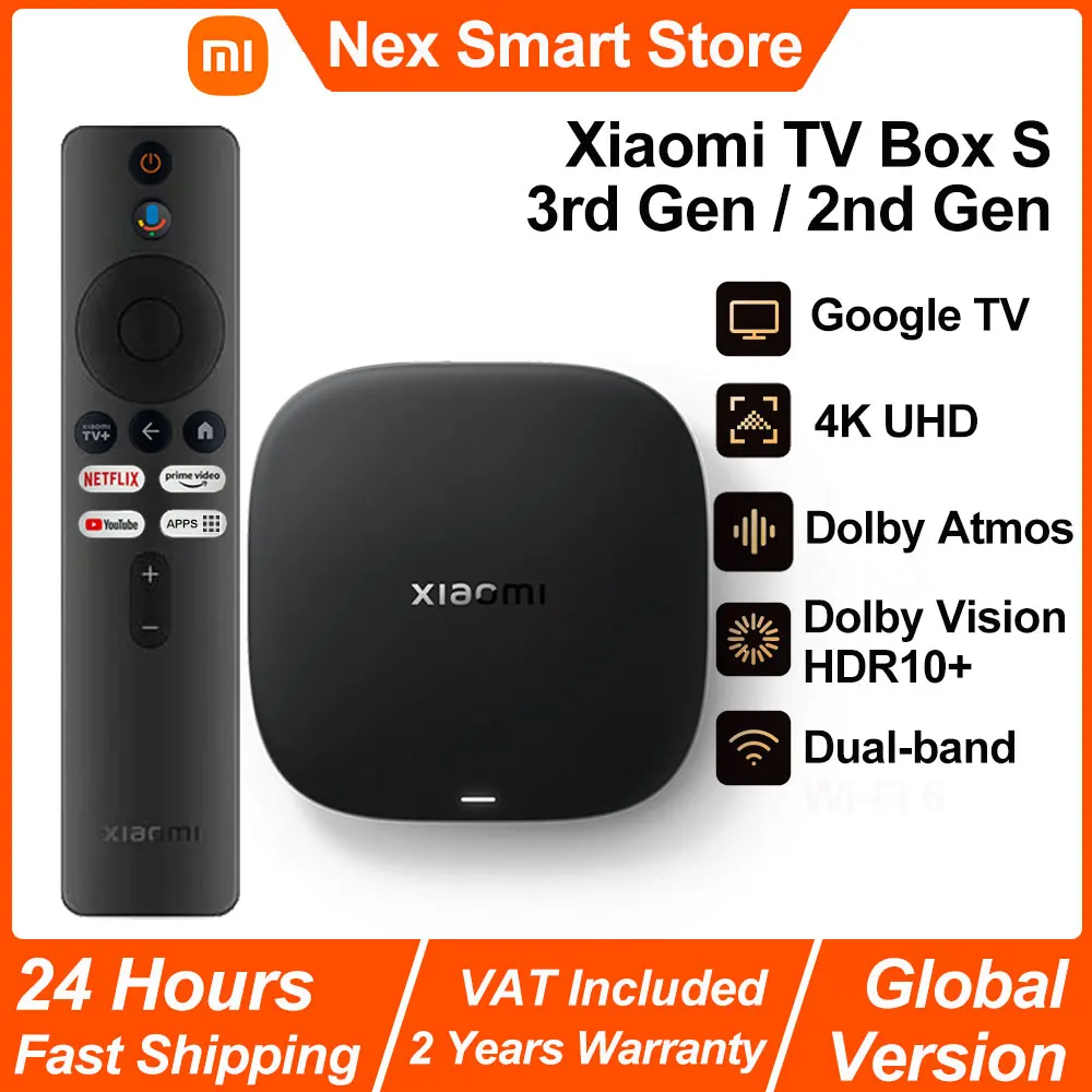 XiaomiTVBoxS3rd/2ndGen,GoogleTV4KUHDMediaPlayer,DolbyVisionHDR10+SmartAndroidTVBox,GoogleAssistantBT5.2-AliExpress