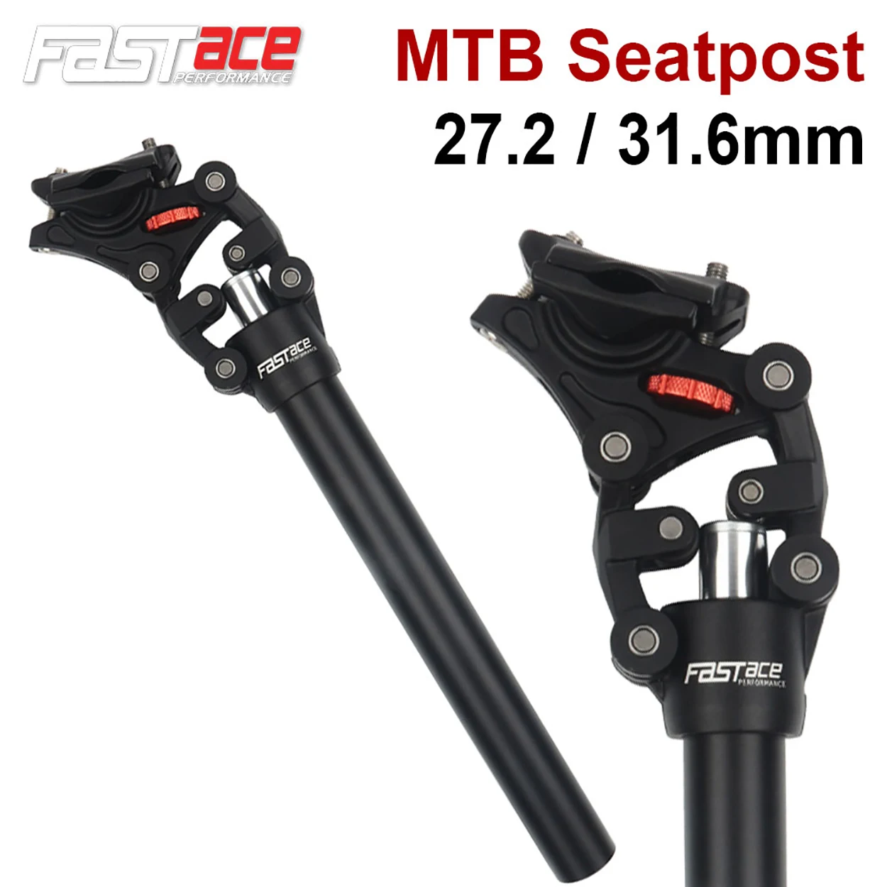 

Fastace MTB Suspension Seatpost Mountain Bicycle Dropper 27.2 Bike Shock Absorber 31.6 Seat Tube 350mm for Suntour NCX