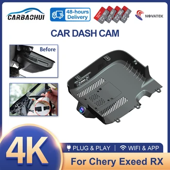 Dash Cam per Chery Exeed RX Yaoguang Omoda C9 9 2023-2025, Telecamera DVR Auto 4K 2160P con Visione Notturna, Registratore Plug and Play