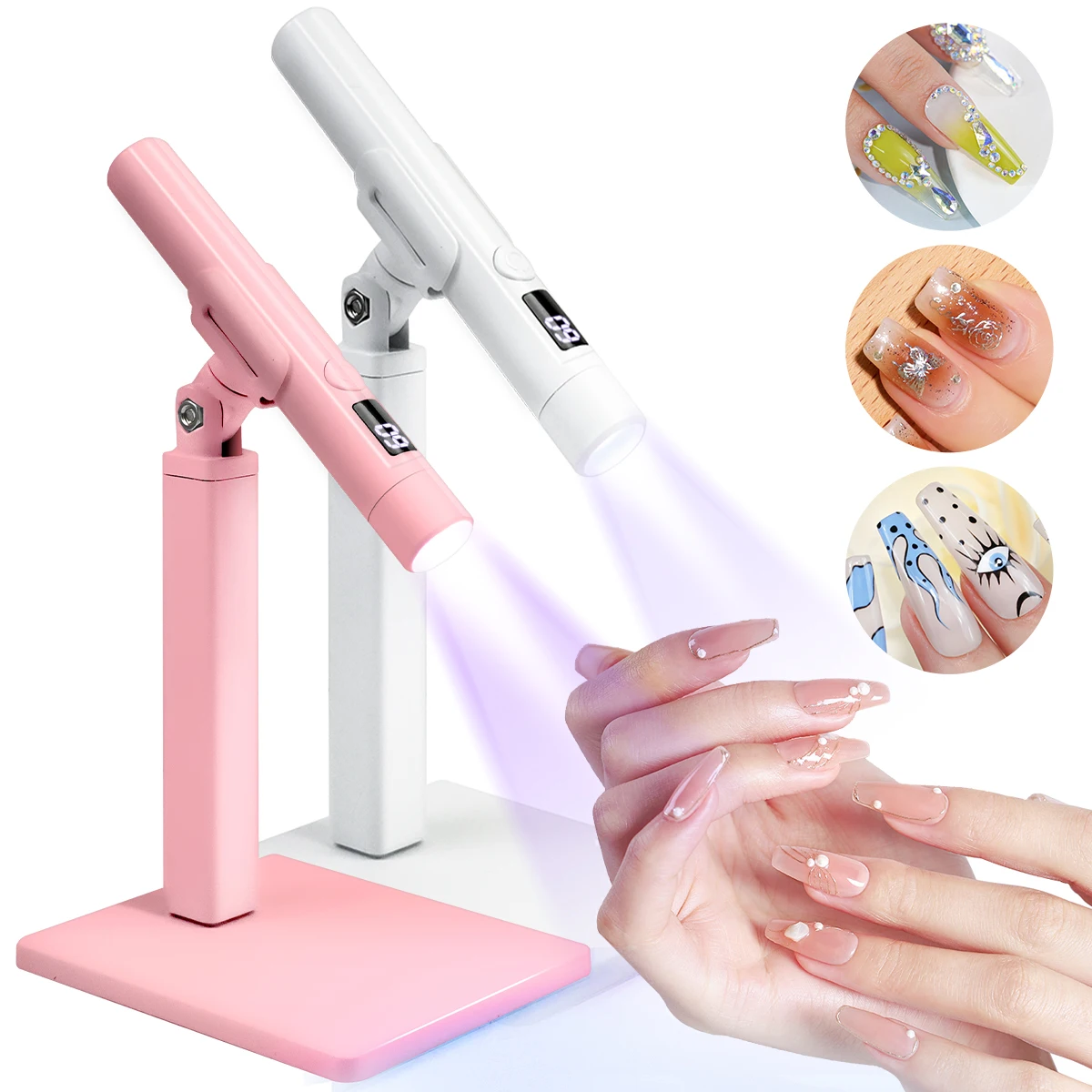Portable Nail UV LED Lamp Rechargeable for Nails Gel Polish Drying Nail lamp