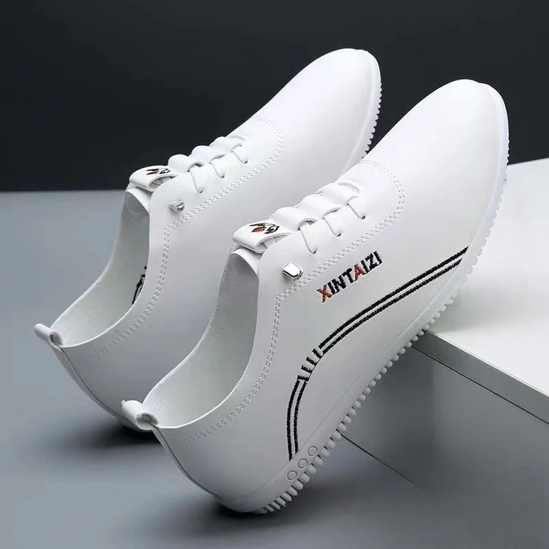 Discount Low Price Shoes Men's Casual Leather Shoes Soft Sole Tenis Masculino Designer Driving Men's