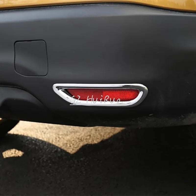 Car Fog Light Cover Car Styling Rear Fog Light Cover 1 Pair for Nissan Qashqai J11 2nd 2014 2015 ABS Chromed Exterior Accessories