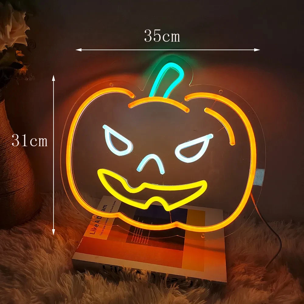 King Boo - Insegna al neon con fantasma a LED, con interruttore dimmerabile, da gioco, per bambini, sala giochi, uomo, grotta, compleanno, Halloween, regalo di Natale