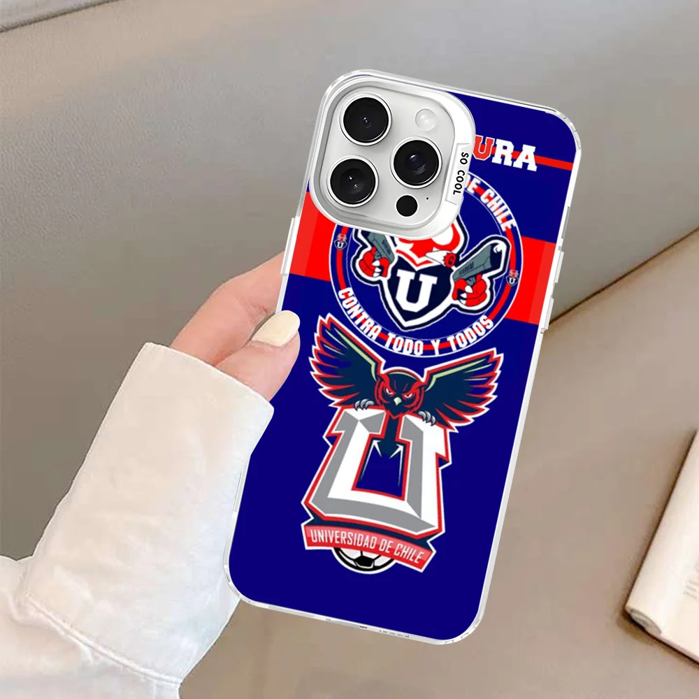 Chile U-University Logo Handyhülle für IPhone 16 15 14 13 12 11 Pro Max X XR XSMAX 8 7 Plus Matte stoßfeste Rückseite – Detail 7