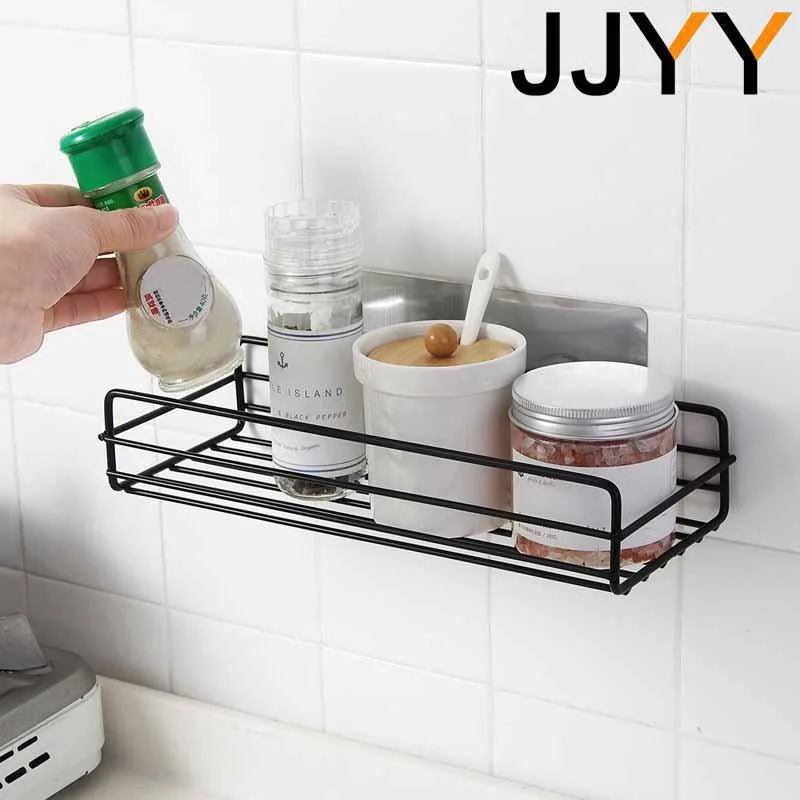 Bathroom Shelf Kitchen Organizer Shelves Iron Shower Caddy Storage Rack Shampoo Holder Bathroom and Kitchen Storage JJYY