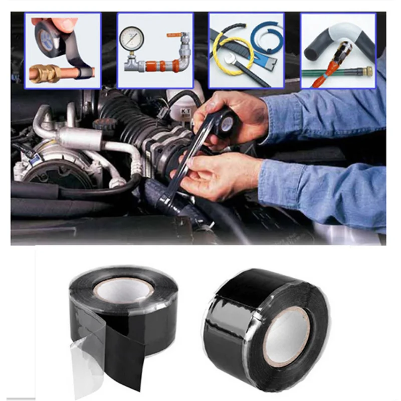 

1pc 25mm*1.5M Silicone Adhesive Tape Self-melting Tapes Practical Repair Tool for Mending Water Pipe Home Garden Supplies