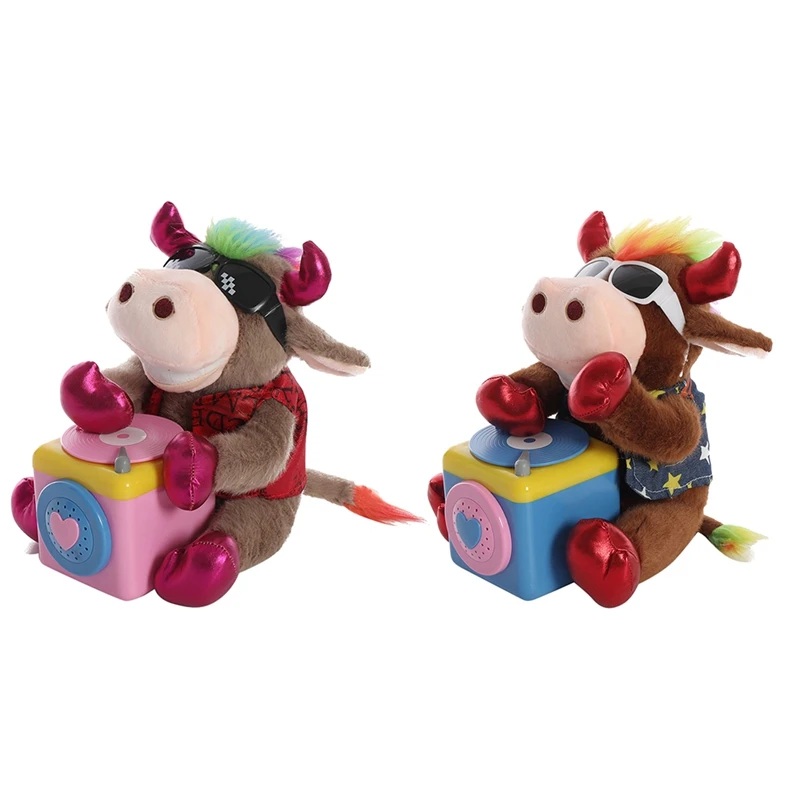 

Children's Plush Toys Children's Interactive Toys Singing DJ Dancing Calf Toy The Best Gift For Kids Companion Doll-Drop Ship