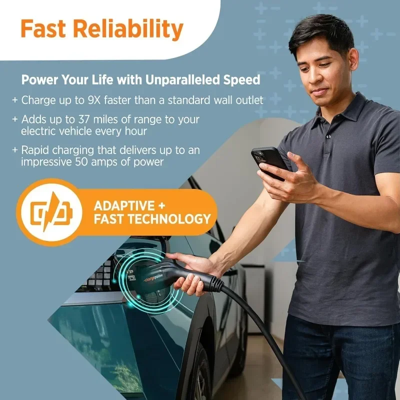 NEW.Hardwired EV Fast Charge Station, Electric Vehicle Charging Equipment Compatible with All EV Models 3