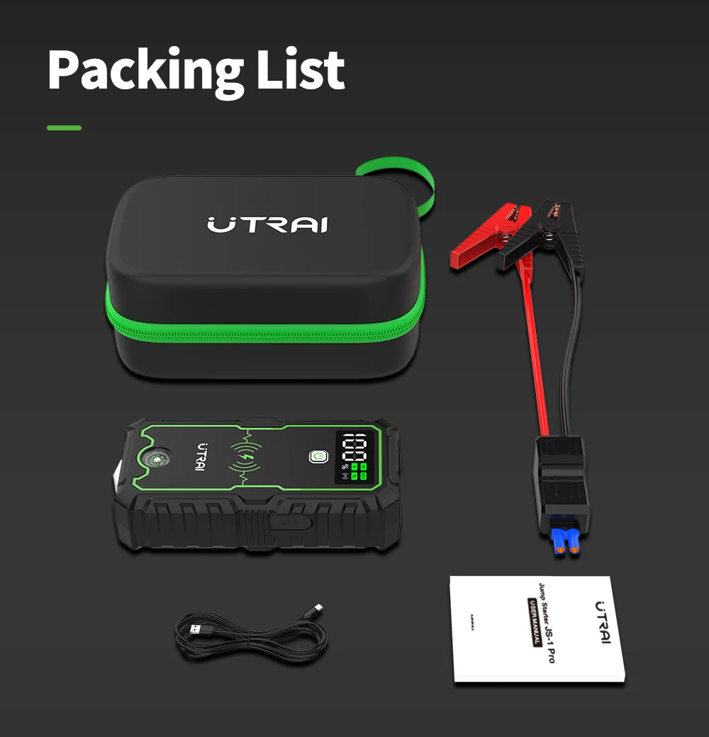 UTRAI Power Bank 2500A Jump Starter Portable Charger Car Booster 12V Auto Starting Device Emergency Car Battery Starter car jump starter jump starter