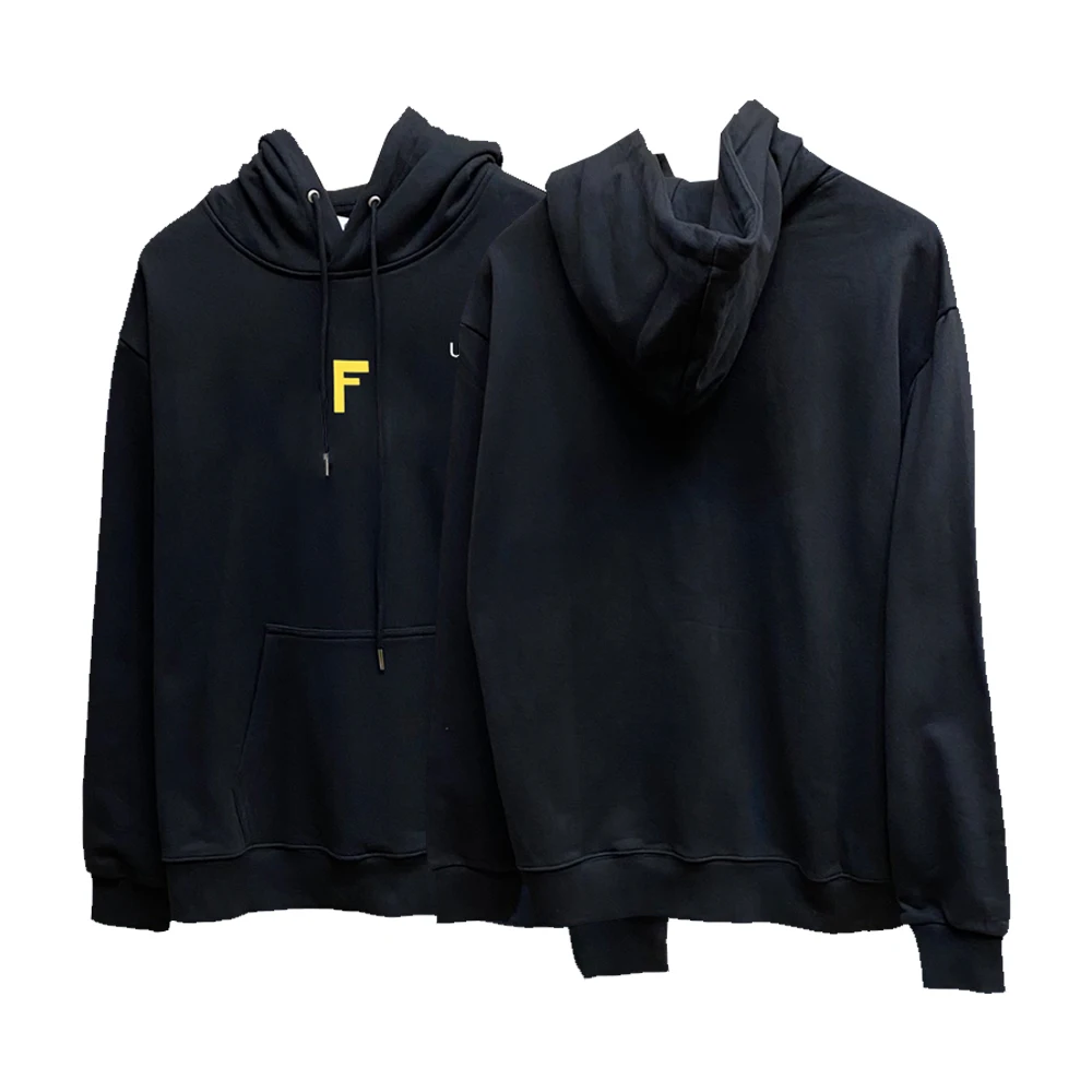 UETEEY Luxury Brand High Street Women's Ovesized Hoodies High-Quality Cotton Men and Women Loose Fleece Sweatshirt Hoodie