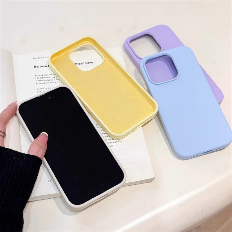 Premium Shockproof Liquid Silicone Phone Case with Protective Box Cover