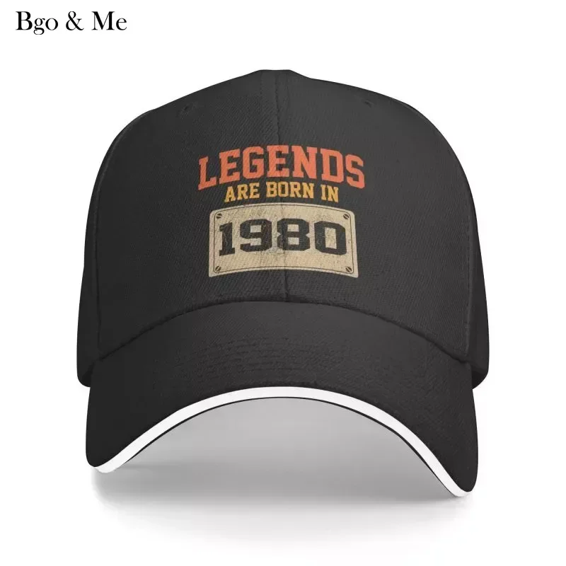 

2024 New Classic Born In 1980 Birthday Gift Baseball Cap Women Men Personalized Adjustable Unisex Dad Hat Summer