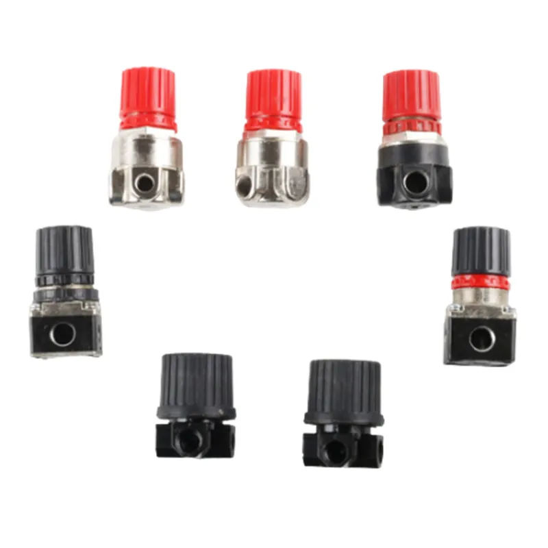 

Air Compressor Switch Regulator Pressure Reducing Valve Three-hole Round Metal Regulator Pressure Reducer Air Pump Oil-free Mach