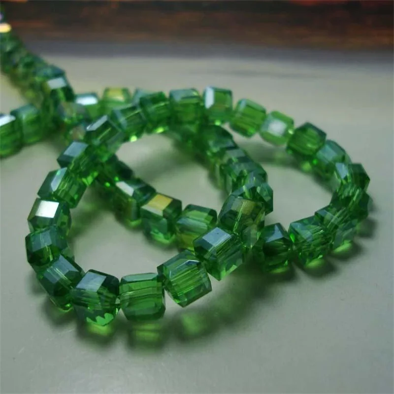 4mm 6mm 8mm Österreich Cut & Facettierte Österreich Kristall Kubische Quadratische Glasperlen für DIY Schmuckherstellung Halskette Armbänder Zubehör – Detail 38