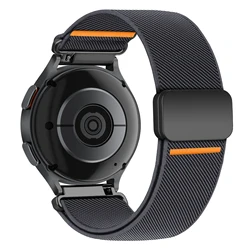 Magnetic Loop Strap, 20mm & 22mm, Universal Smartwatch Band Replacement Bracelet - 22mm Width (Deep grey)