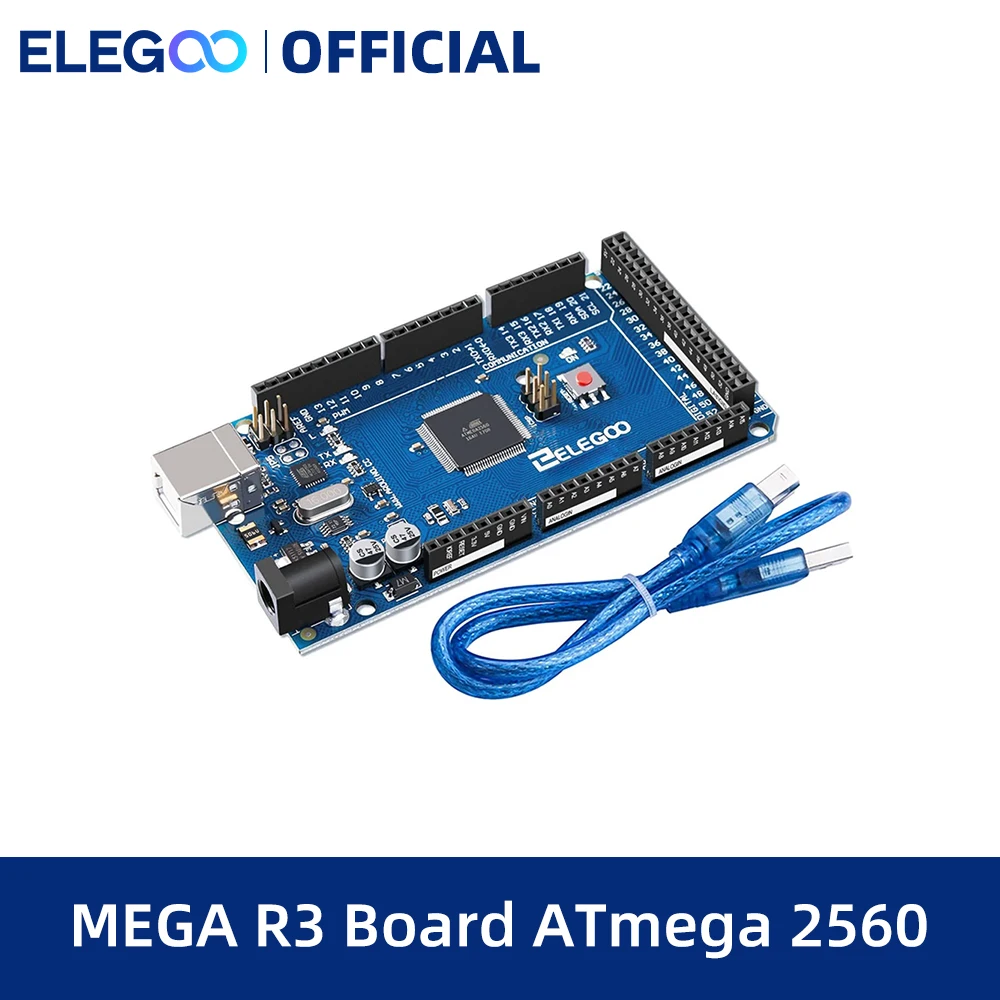 ELEGOO-placa-MEGA-R3-ATmega-2560-Cable-USB-Compatible-con-Arduino-IDE ...