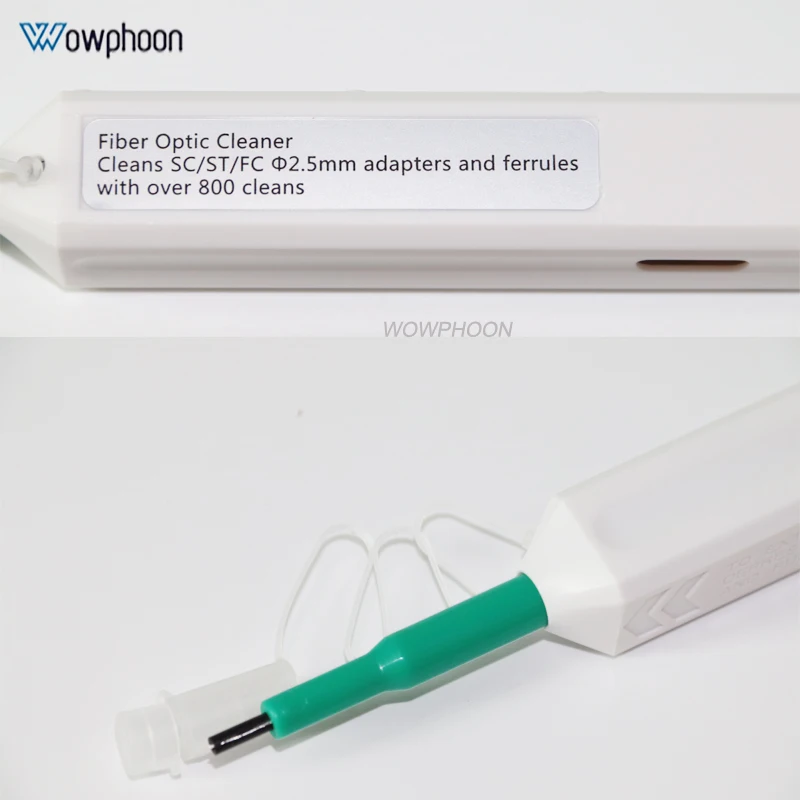 5 Pz/Scatola 1.25Mm 2.5Mm Lc Sc Fc St One Click Fibra Ottica Cleaner Pen Connettori Adattatori E Puntali 800 Volte Penna Di Pulizia