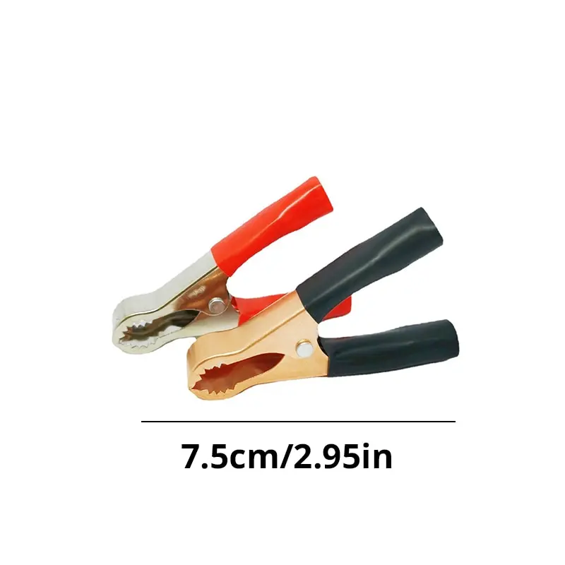 50A Toothed Small Large Crocodile Clip Battery Clip Charging High Power Inverter 2pcs alligator clips,test clip,test hooks clips