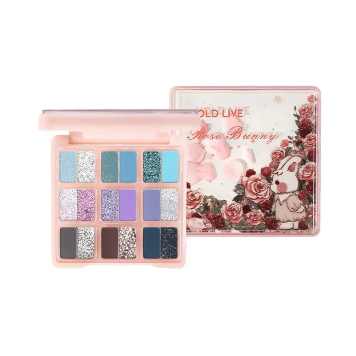 HOLD LIVE Rose Bunny Sweetheart Garden Eyeshadow Palette 18-Colors Pearlescent Matte Eye Shadow Rare Beauty Original Makeup