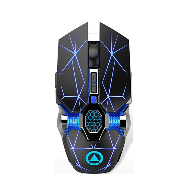 Wireless Optical 2.4G USB Gaming Mouse 1600DPI 7 Color LED Backlit Rechargeable Silent Mice For PC Laptop 5