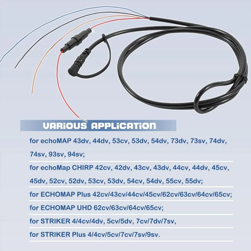 Power/Data Cable 4-Pin 010-12199-04 for Garmin Striker Echo Plus Vivid Striker 4 Fishfinder Echomap fishfinder cable