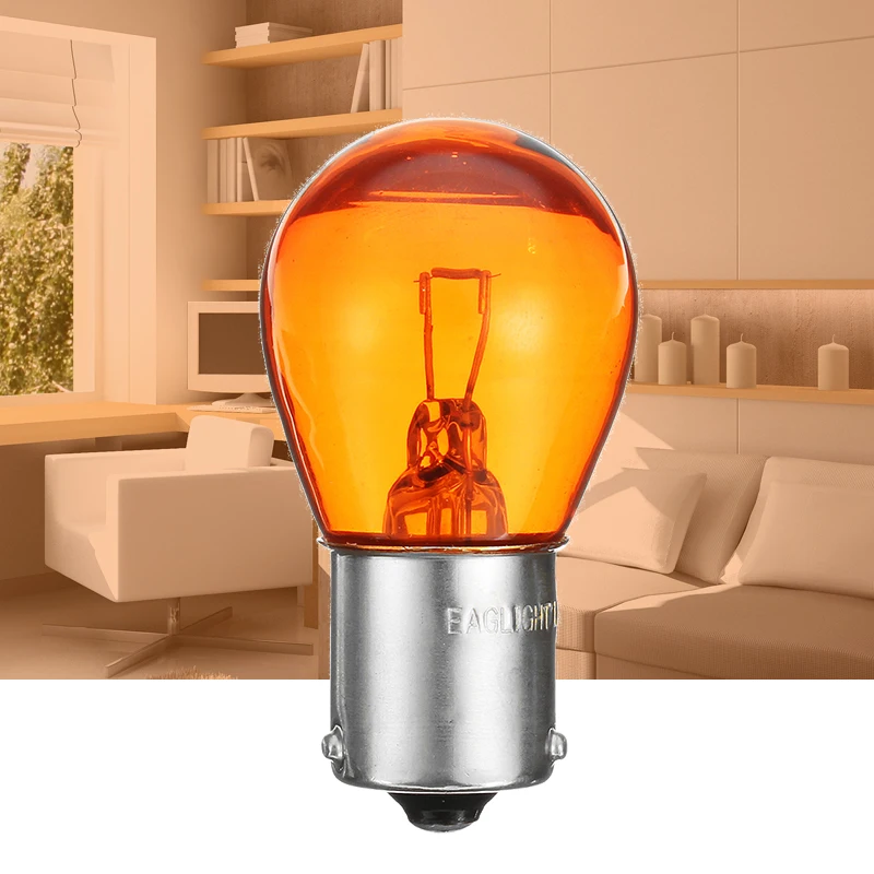รูปสินค้า หลอดไฟ LED 12V สำหรับรถยนต์ ประหยัดพลังงาน สีเหลือง