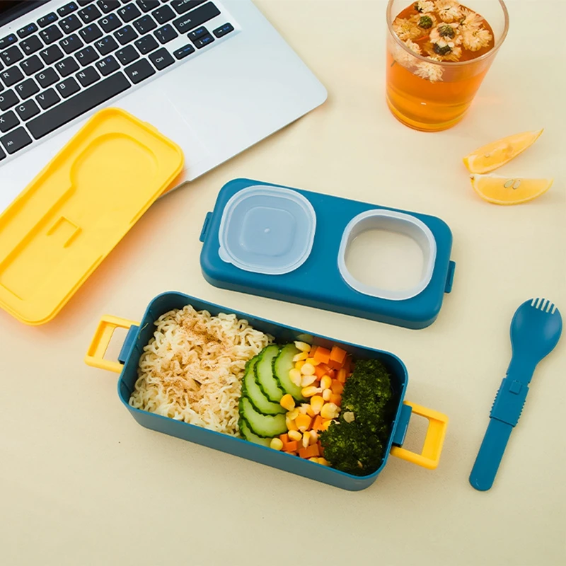 3 Layers Lunch Box 1050ml Compartment Bento Boxes For Adults Students Lunch Box With Fork Spoon Microwave Food Storage Container