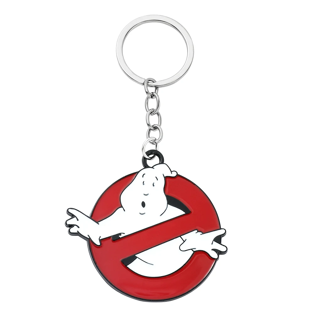 Ghostbusters Roter Schlüsselanhänger Death Squads Schlüsselanhänger Unisex-Schmuck Chaveiro für Damen und Herren