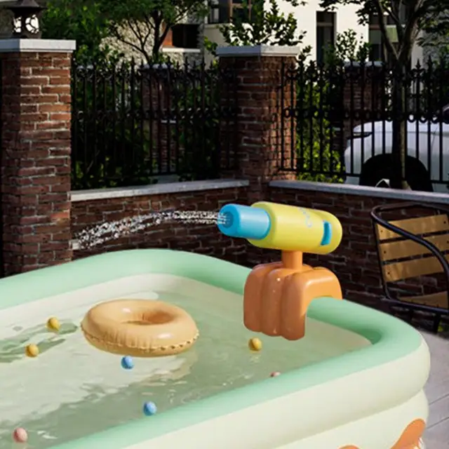 5 Lyukak Felfújható Sprinkler Permetező Kád Gyerekek Úszó Matrac Hordozható Kültéri Háztáji Medencék Kisgyermekek Úszás - Image 5