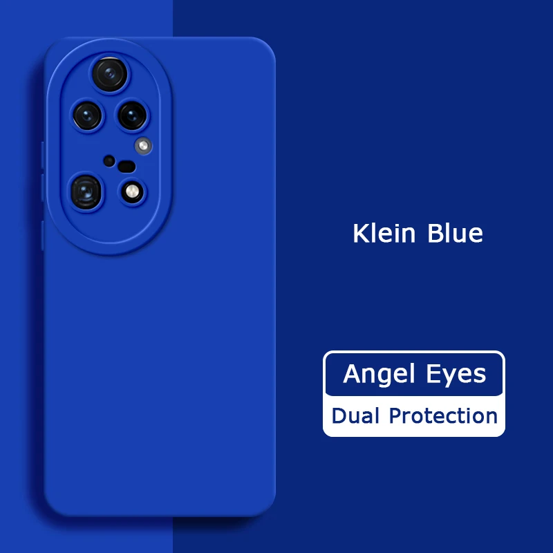 Angel Eyes Square Liquid Silicone Case – Soft Protective Phone Back Cover