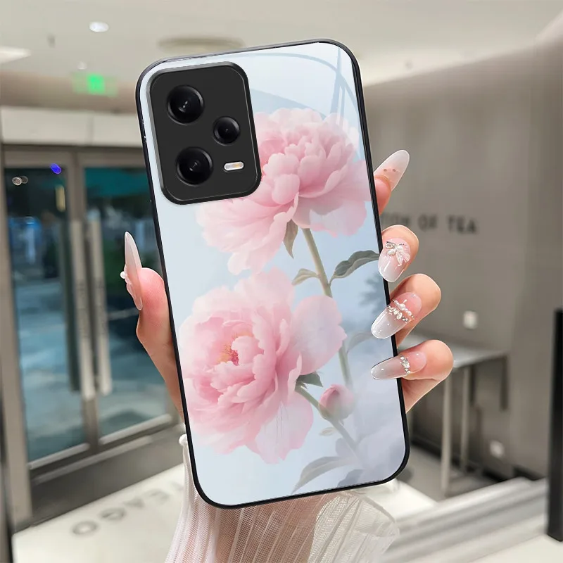 2 Pack] Creativo Cartone Animato Custodia Morbida in Silicone Compatibile con Xiaomi Redmi Note 12 4G Cover, [Pattern Gatto] Anti Fall Protettivo Case