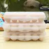 Durable Plastic 12/18 Grids Egg Tray Transparent Anti-collision Egg Storage Box with Lid Stackable Fridge Egg Organizer Kitchen 5