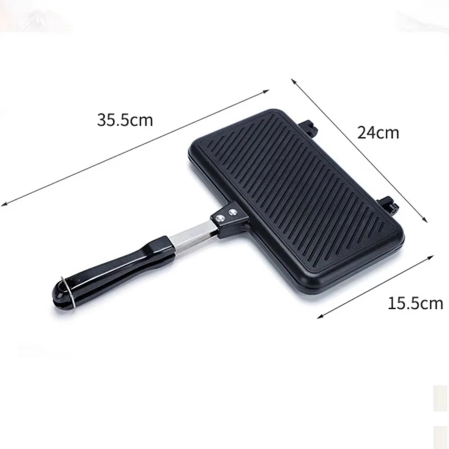 Gas Non-Stick Sandwich Maker Sandwich Maker Aluminium Alloy Bread Toast Breakfast Machine Pancake Baking Barbecue Oven Mold