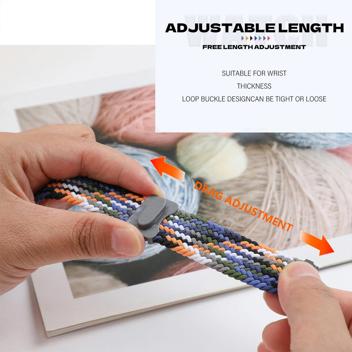 Braided Nylon Smart Watch Wristband - Universal Strap Accessory