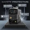 MIG Welder 5 in 1 200A 110V/220V Dual Voltage Multifunctional Aluminum Welding Machine, Stick/Lift TIG/MIG/Flux MIG/ 6