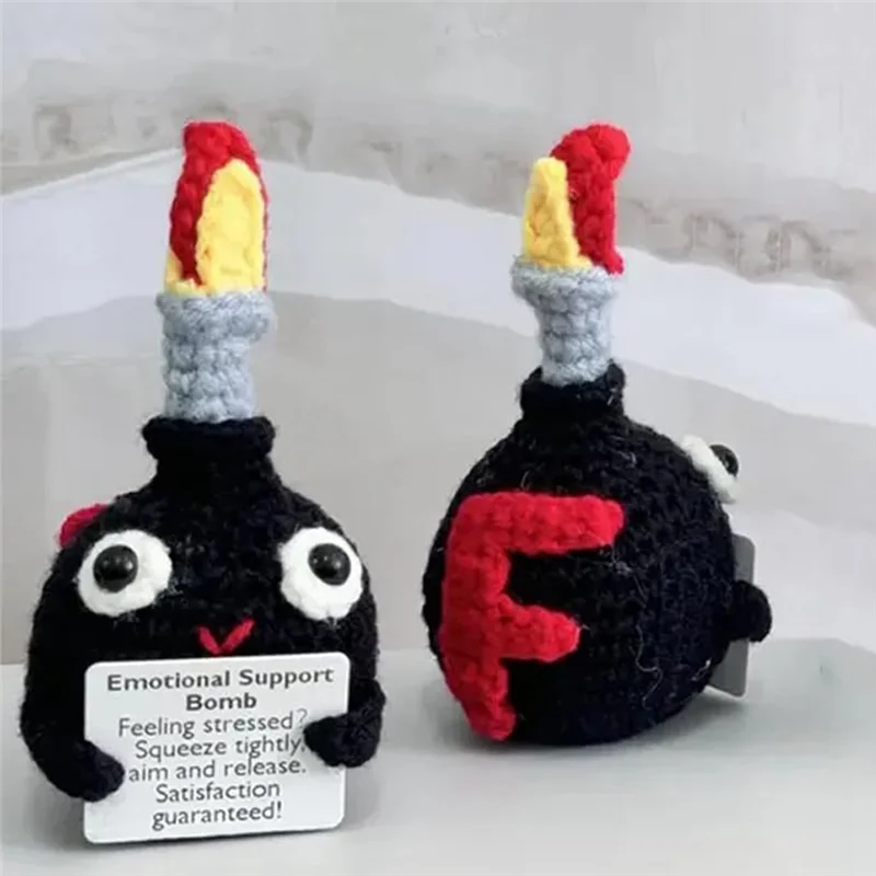 Hot Selling-Crochet Doll Stress Relief Knitted Doll Cute Knitted Jewelry Emotional Release Men Women Gift,Crochet Stress Re