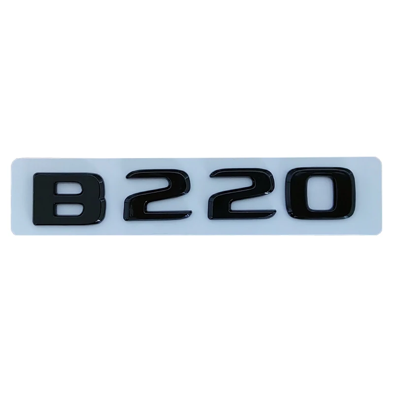 3d ABS Chrome Black Logo B180 B160 B220 B260 B200 Emblem Badge Car Trunk Letters Sticker For B Class W245 W246 Accessories