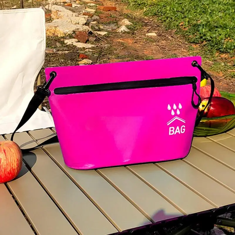 Toiletry Bag For Women Single Shoulder Waterproof Wash Bag With Zipper Portable Multifunctional Makeup Large Capacity Travel