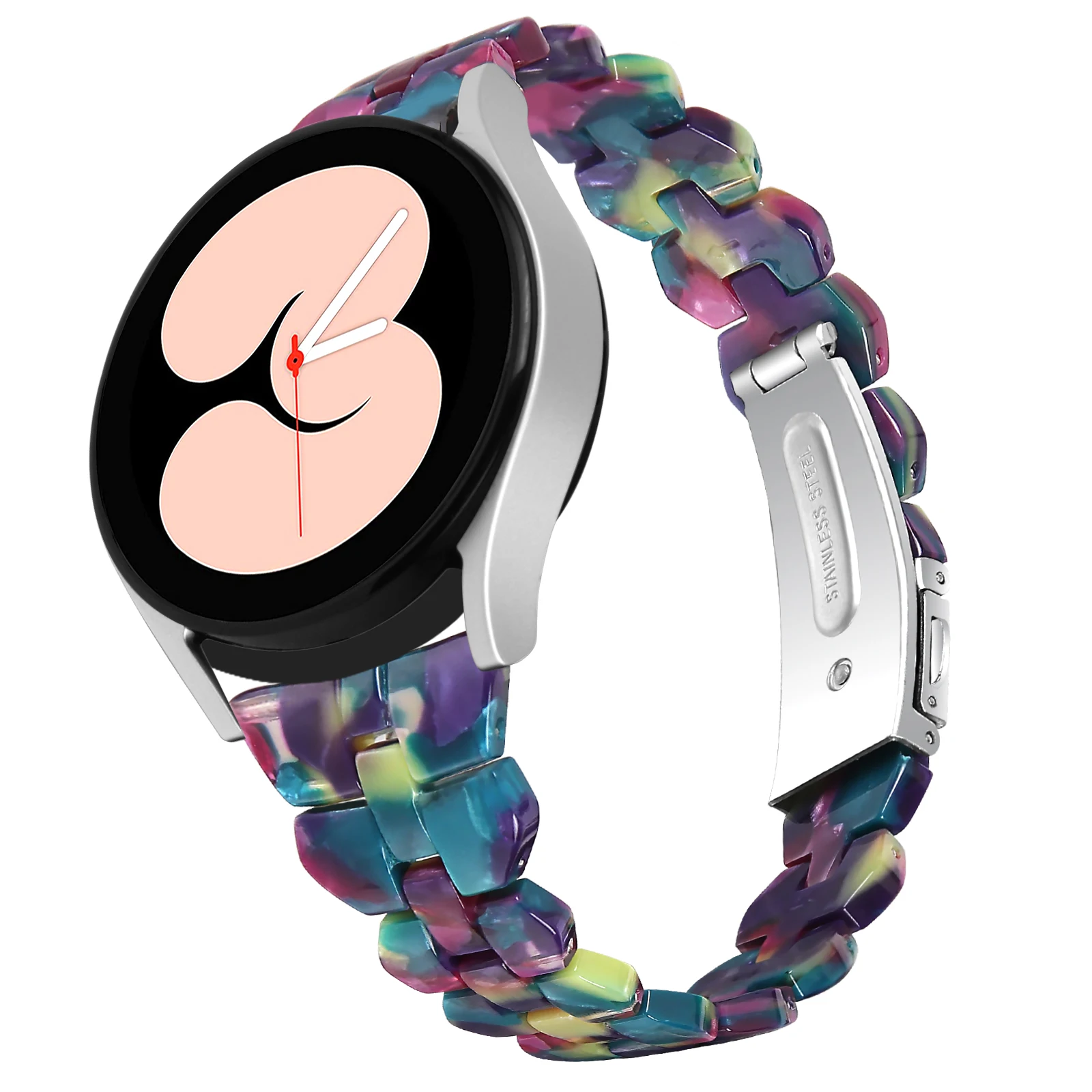 Premium 20mm Sports Resin Strap - Universal Smartwatch Accessory