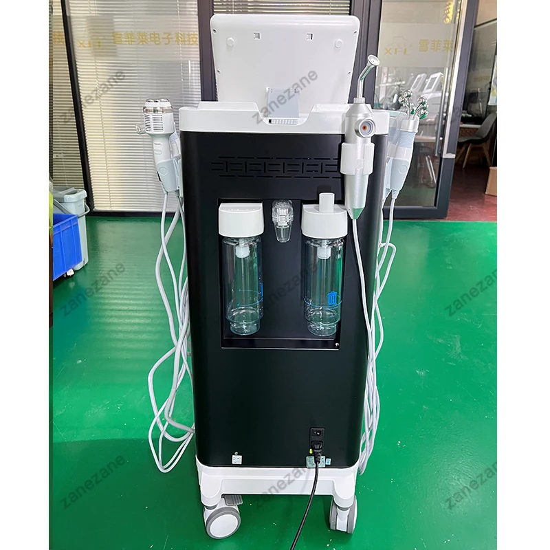 9 az 1-ben többfunkciós mikrodermoabráziós arcápoló gép | H2O2 Bubble Skin Care tisztító és csiszoló szépségápoló eszköz [mikrodermoabrázió, bőrápolás]