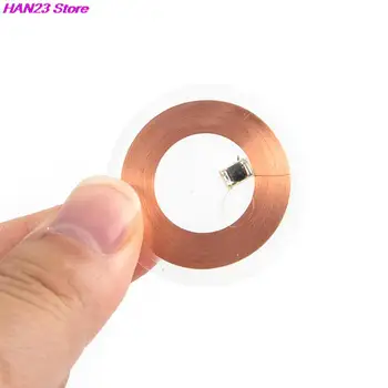 쓰기 가능 재기록 가능 구리 코일 코인 카드, 열쇠고리 RFID 초박형 휴대폰 액세스 카드, 125KHz ID T5577, 38mm, 5 개/로트